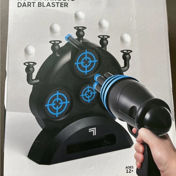 Sharper Image Hover Target + Dart Blaster Game 6 Barrel Blaster 5 Floating Balls - Picture 2 of 4
